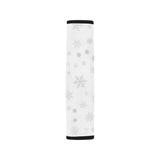 Snowflake pattern white background Car Seat Belt Cover