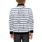Anchor rope nautical pattern Kids' Boys' Girls' Bomber Jacket