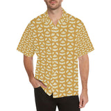 Pretzels Pattern Print Design 01 Men's All Over Print Hawaiian Shirt (Model T58)