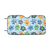 Alien Pattern Print Design 04 Car Sun Shade