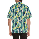 Toucan tropical leaves design pattern Men's All Over Print Hawaiian Shirt