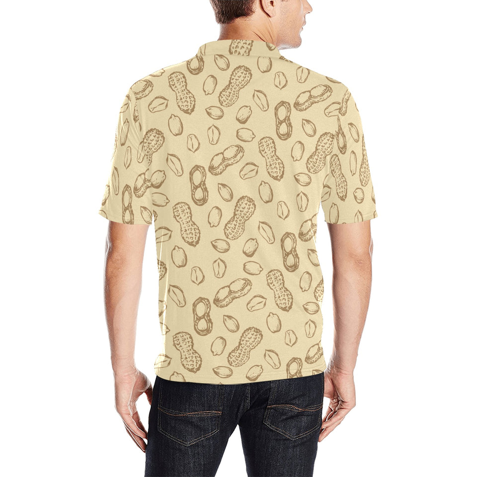 hand drawn peanuts pattern Men's All Over Print Polo Shirt