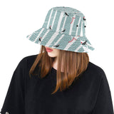 Crows christmas hat scarf Unisex Bucket Hat