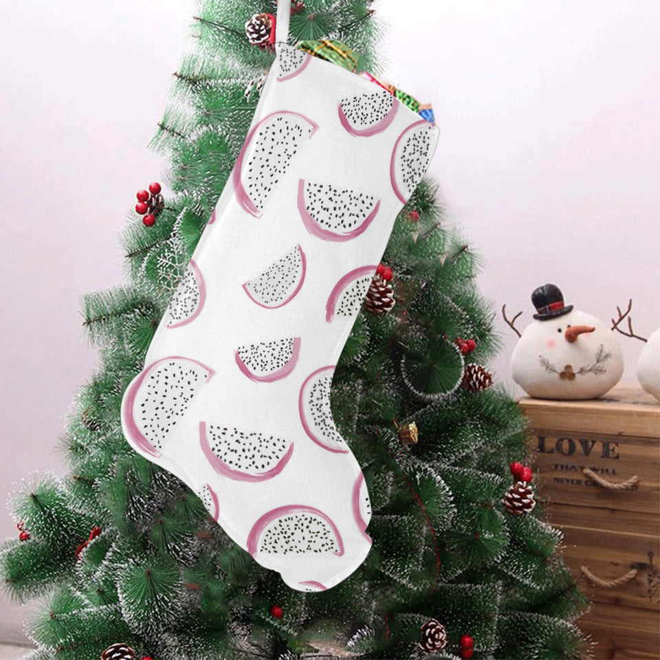 dragon fruit pattern Christmas Stocking