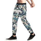 Japanese wave pattern Unisex Casual Sweatpants