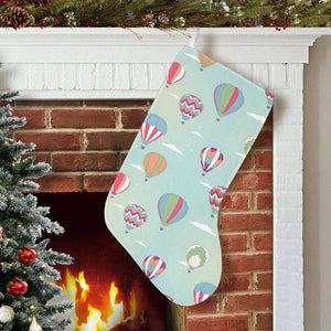 Hot Air Balloon design Pattern Christmas Stocking