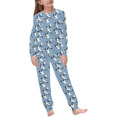 Seagull Pattern Print Design 04 Kids' Boys' Girls' All Over Print Pajama Set