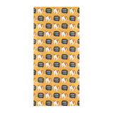 English Bulldog Pattern Print Design 04 Beach Towel
