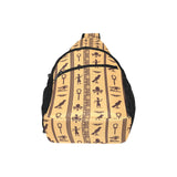 Egypt Hieroglyphics Pattern Print Design 02 All Over Print Chest Bag