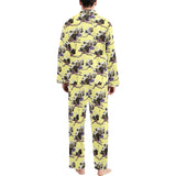 Ostrich Pattern Print Design 04 Men's Long Pajama Set