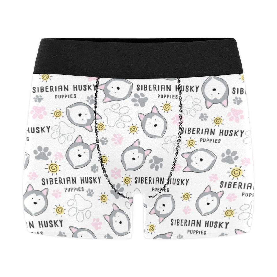 Siberian Husky design pattern Men's All Over Print Boxer Briefs Men's Underwear
