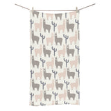 Llama Alpaca pattern Bath Towel