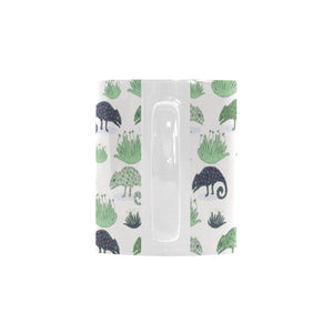 Chameleon lizard succulent plant pattern Classical White Mug (Fulfilled In US)