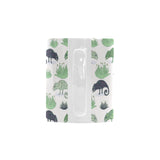 Chameleon lizard succulent plant pattern Classical White Mug (Fulfilled In US)