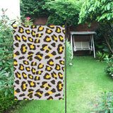 Gray Leopard print pattern House Flag Garden Flag