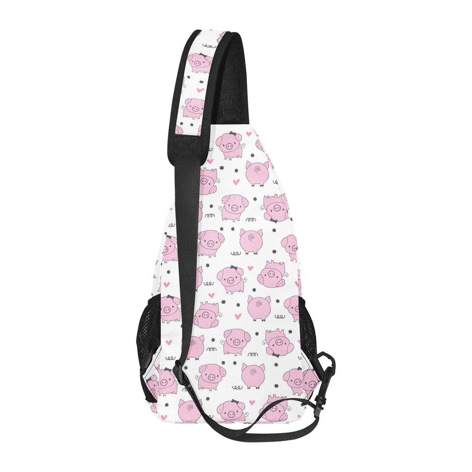 Pig Pattern Print Design 03 All Over Print Chest Bag