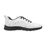 Snowflake pattern white background Men's Sneaker Shoes