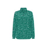 Math Pattern Print Design 01 Women's Long Sleeve Polo Shirt