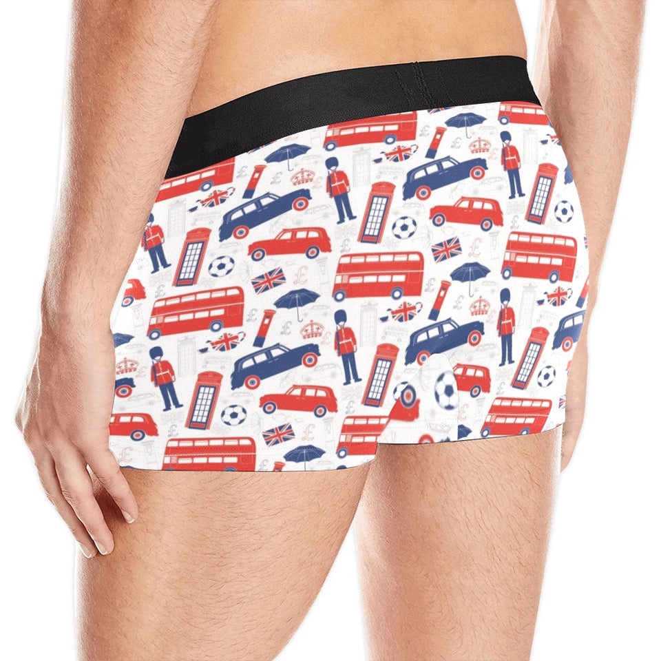 British Pattern Print Design 03 Men's All Over Print Boxer Briefs Men's Underwear