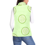 Cucumber pattern Women's Padded Vest