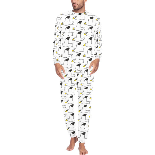 Seagull Pattern Print Design 05 Men's All Over Print Pajama