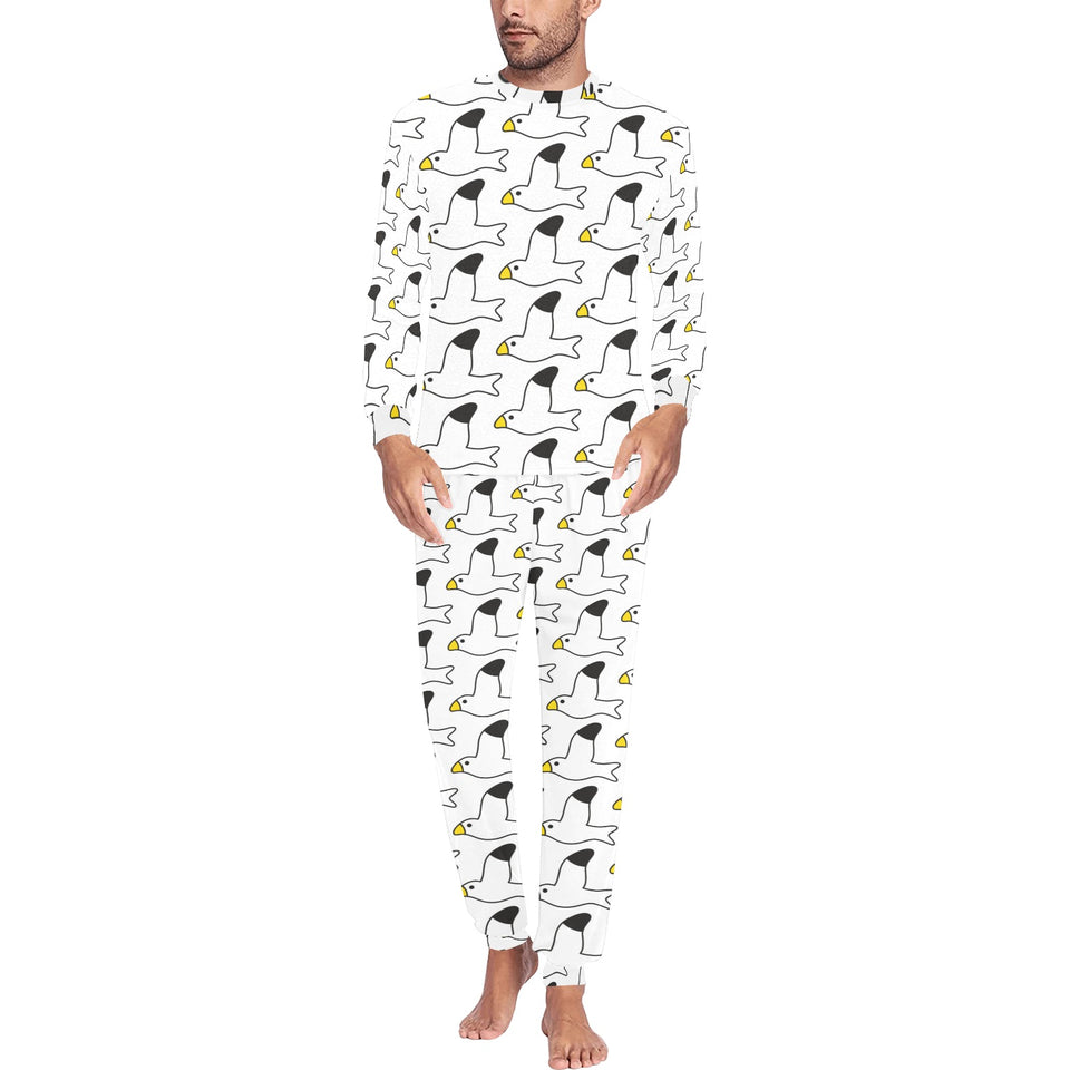 Seagull Pattern Print Design 05 Men's All Over Print Pajama