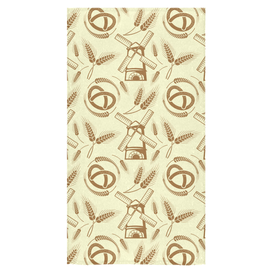 Windmill Wheat pattern Bath Towel