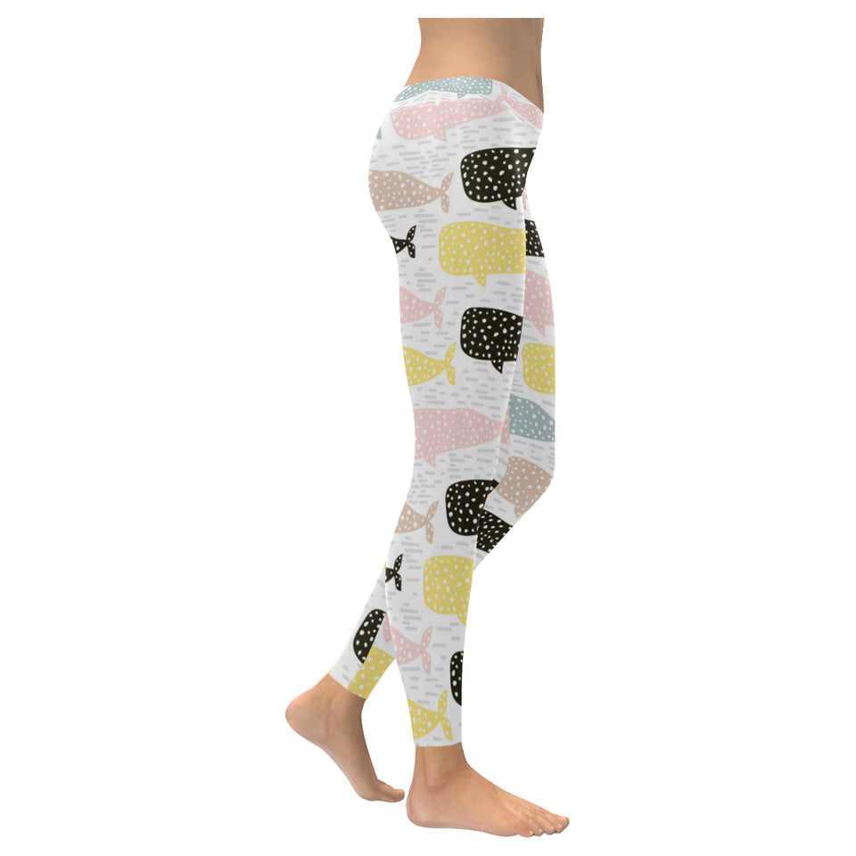 Whale dot pattern Women's Legging Fulfilled In US
