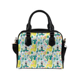 Cute parrot toucan flamingo cactus exotic leaves p Shoulder Handbag