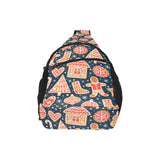 Christmas gingerbread cookie pattern All Over Print Chest Bag