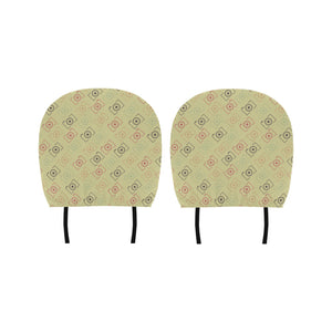 Camera Pattern Print Design 01 Car Headrest Cover