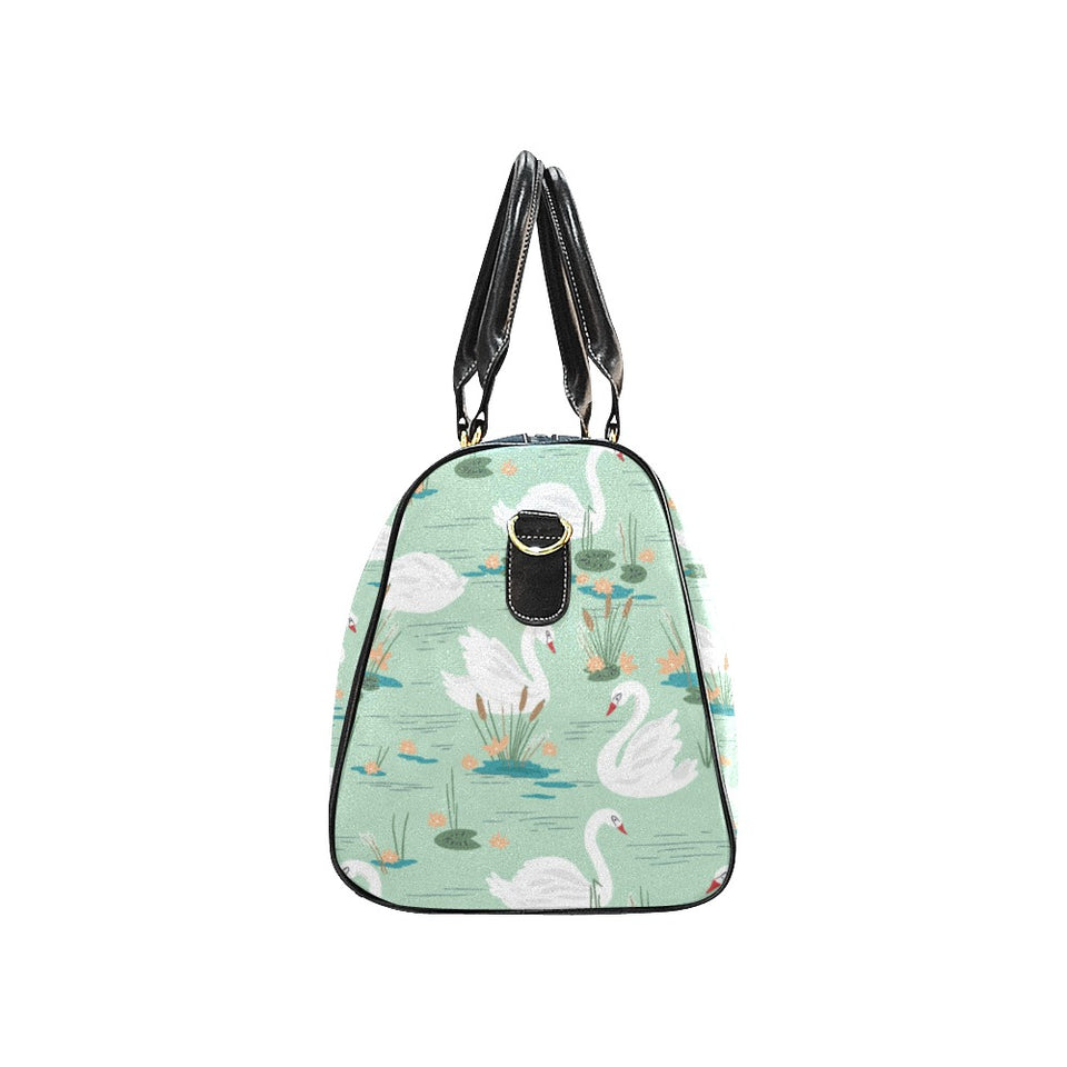 White swan lake pattern Travel Bag