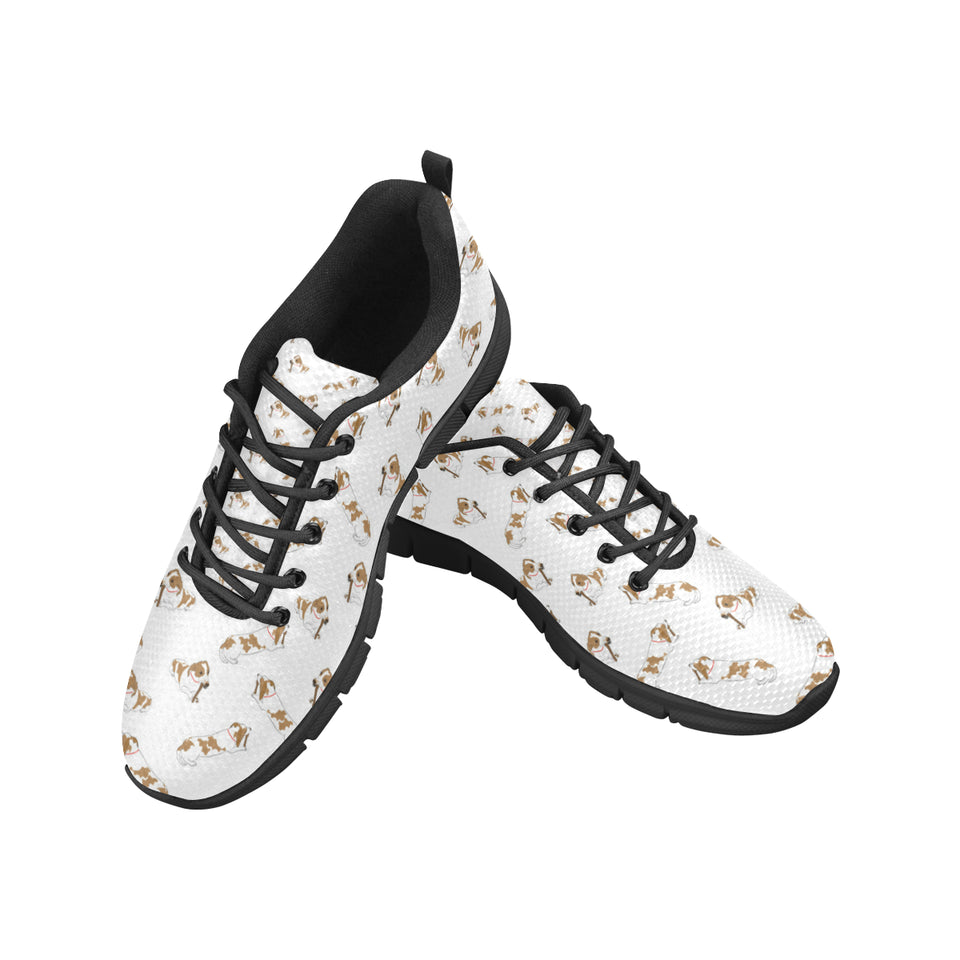 Jack Russel Pattern Print Design 04 Women's Sneaker Shoes