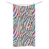 Colorful zebra skin pattern Bath Towel