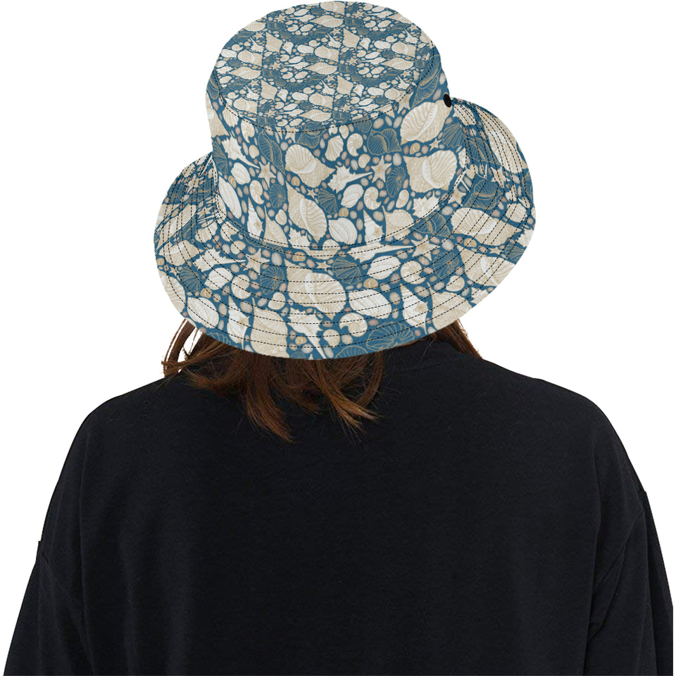 Sea turtle Polynesian Tribal design pattern Unisex Bucket Hat