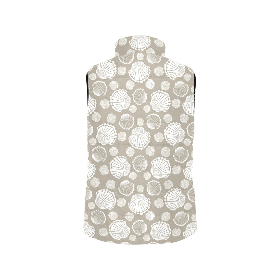 Scallop shell pattern Women's Padded Vest