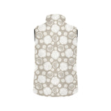 Scallop shell pattern Women's Padded Vest