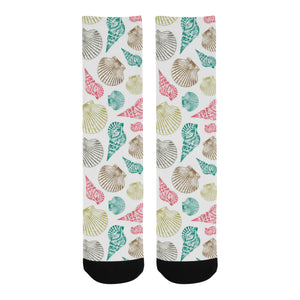 Colorful shell pattern Crew Socks