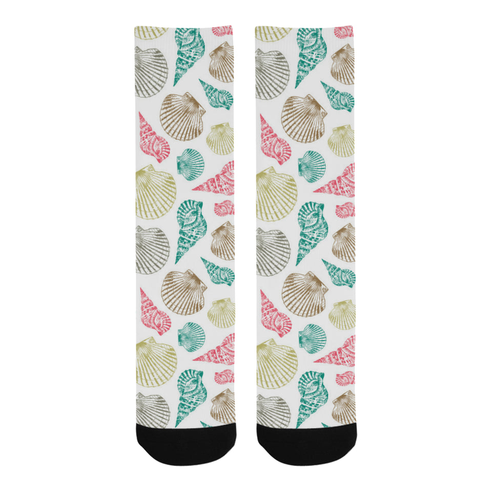 Colorful shell pattern Crew Socks