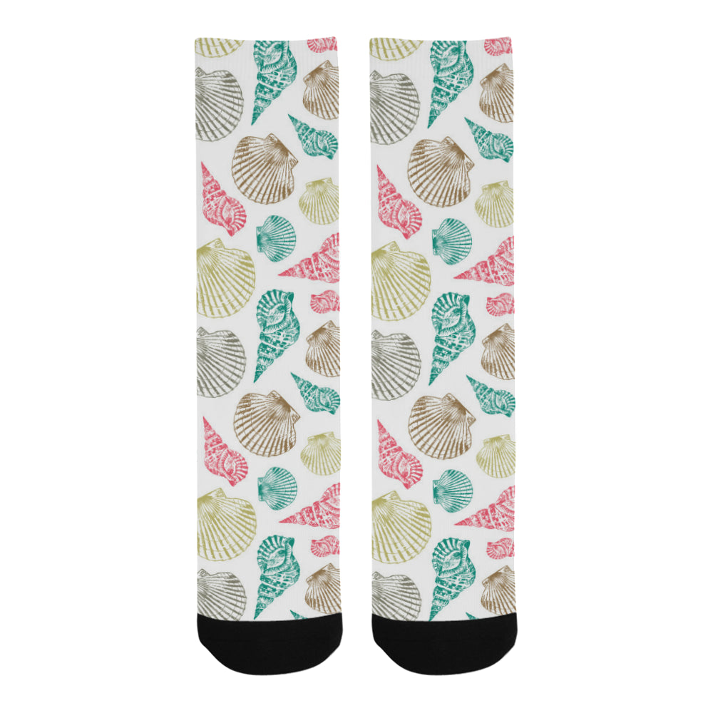 Colorful shell pattern Crew Socks