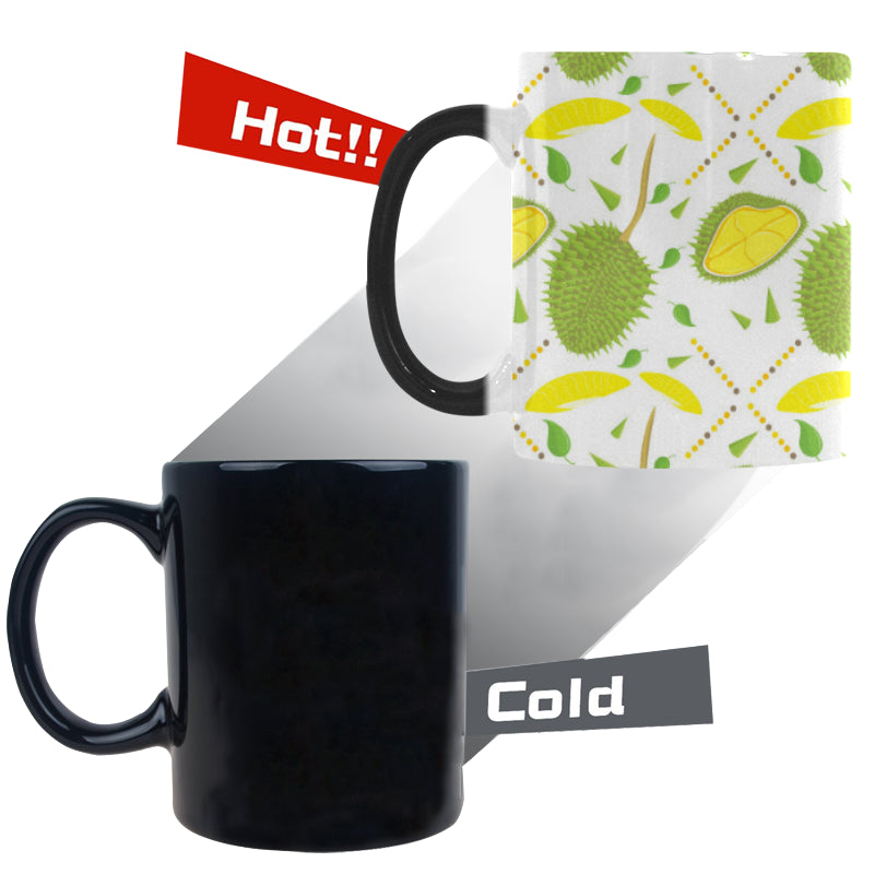 Durian pattern background Morphing Mug Heat Changing Mug