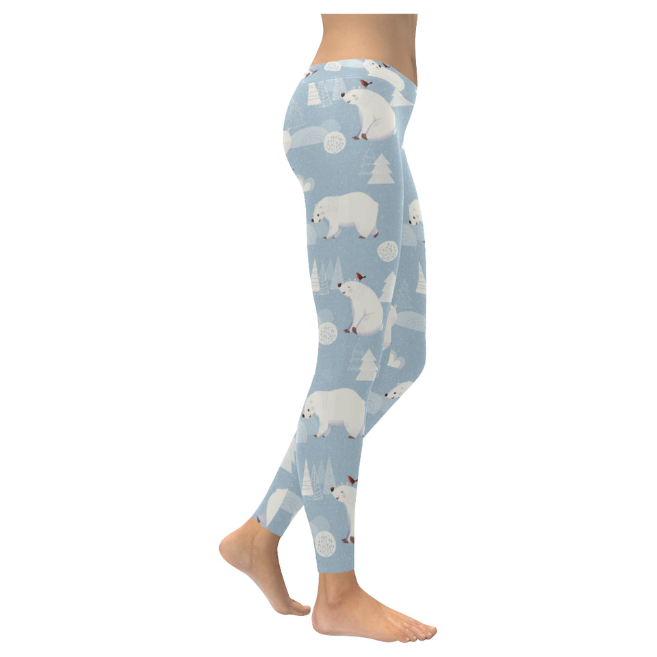 Cute polar bears Christmas decoration pattern Women's Legging Fulfilled In US