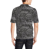 Handwritten cheese pattern Men's All Over Print Polo Shirt