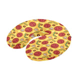 Pizza texture pattern U-Shaped Travel Neck Pillow