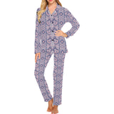 Indian Batik Style pattern Women's Long Pajama Set