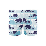 polar bear winter snow pattern Men's Swimming Trunks