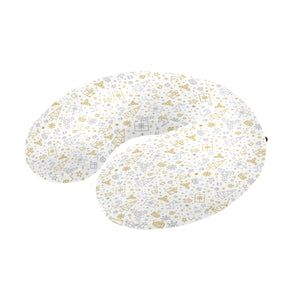 Christmas tree Christmas element Silver gold patte U-Shaped Travel Neck Pillow