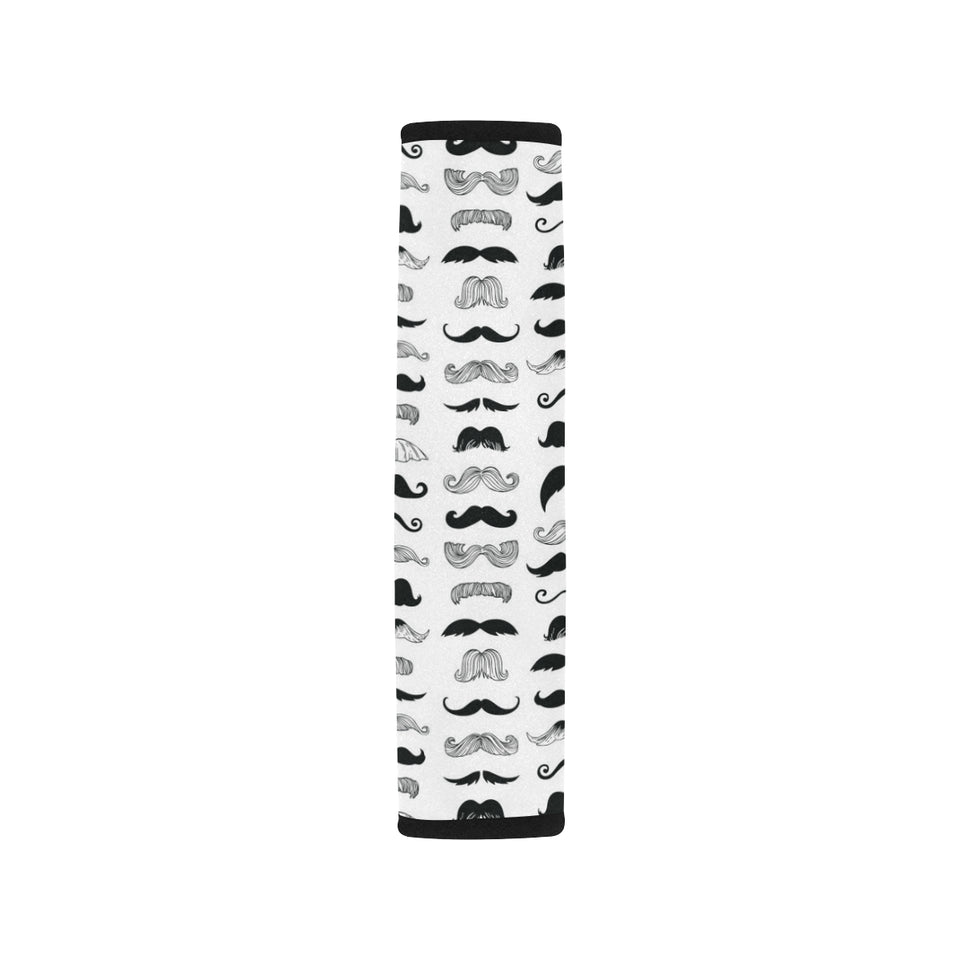 Mustache Beard Pattern Print Design 04 Car Seat Belt Cover