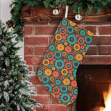 Gear Pattern Print Design 01 Christmas Stocking