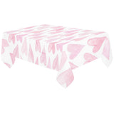 Watercolor pink heart pattern Tablecloth